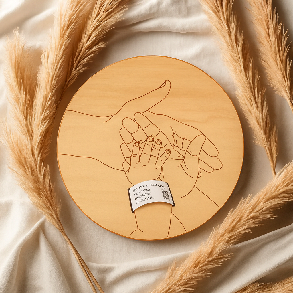 Newborn Engraved Keepsake Holder Photography Accessories