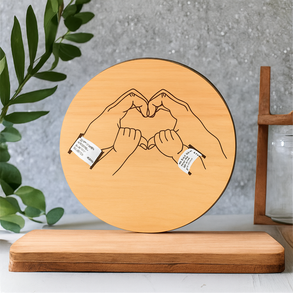 Newborn Engraved Keepsake Holder Photography Accessories