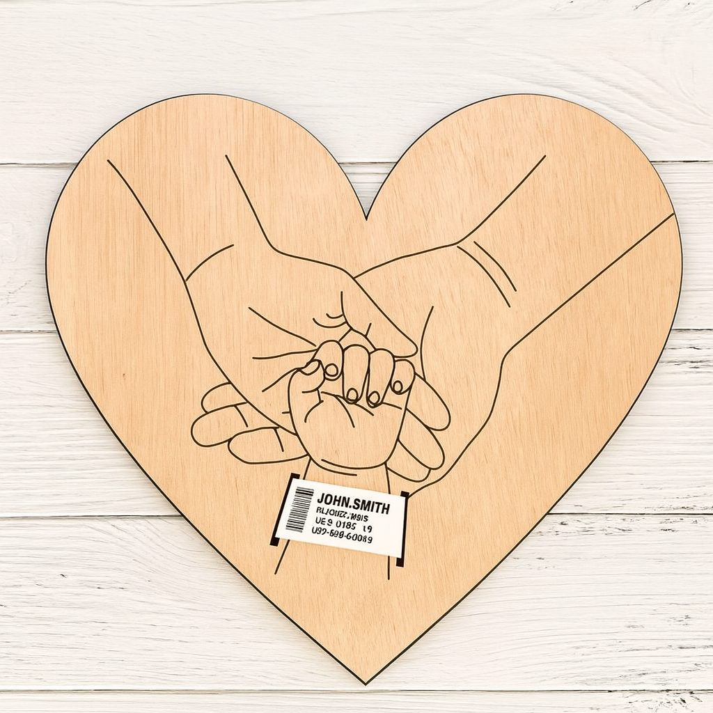 Newborn Engraved Keepsake Holder Photography Accessories